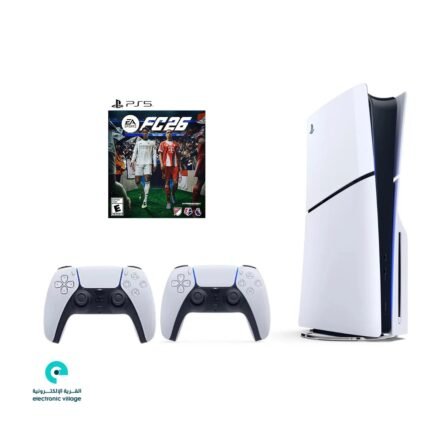 عرض بلاي ستيشن 5​سليم CD سعة 1 تيرابايت مع جهاز تحكم إضافي و FC26