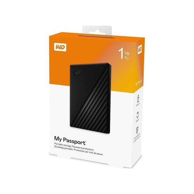 1 WD My Passport – 1TB Portable HDD هارد خارجي