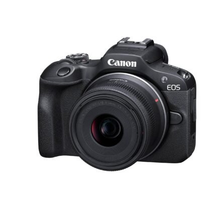 كاميرا Canon EOS R100 ميرورلس مع عدسة 18-45mm للتصوير وصناعة المحتوى