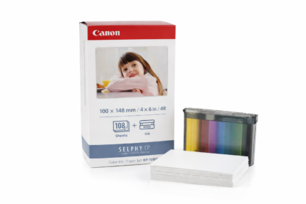 ورق وحبر Canon SELPHY KP-108IN لطباعة الصور 4x6 – 108 ورقة